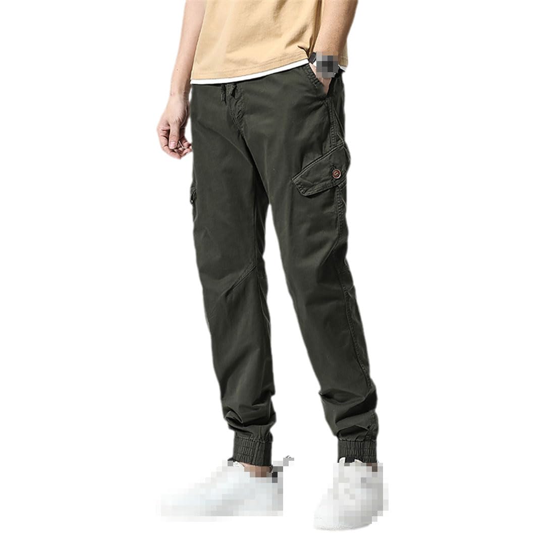 Vogrtcc Pantalones Cargo para Hombre, con Múltiples Bolsillos, De Algodón Elástico, Informales, Militares, Tácticos