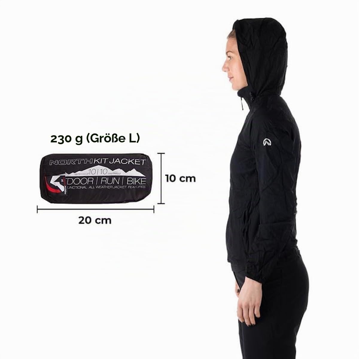 NORTHFINDER Ultraleichte Regenjacke Damen Wasserdicht Atmungsaktiv | Fahrrad Regenjacke Damen Laufjacke Ultraleicht | Windjacke Regenjacke Zusammenfaltbar | Packable Regenjacke Rain Jacket