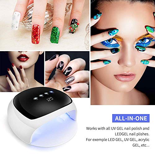 ZOUJUN UV-LED-Nagel-Lampe 48W, bewegliches Gel Lampe for Heim- und Salon, Gel beweglicher Maniküre Lichttherapie-Lampe… – Bild 4