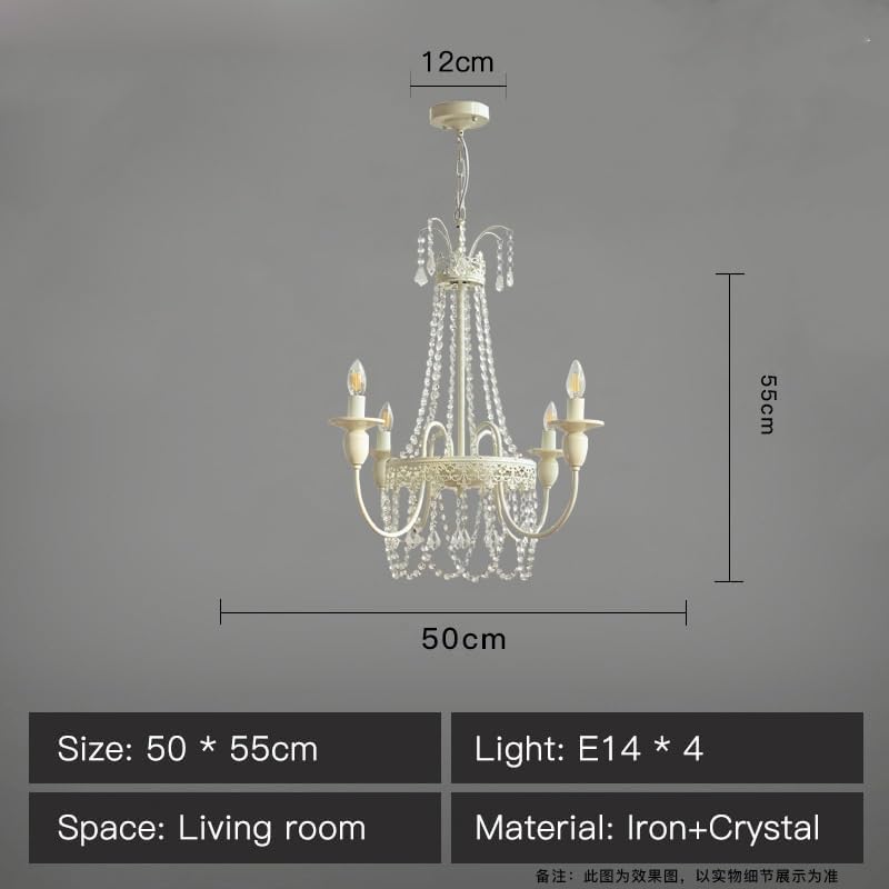 White Candle Pendant lamp for Cable Villa Living Room Bedroom Dining Table Stair Mid Century Retro Luxury Crystal Chandelier E14,luminaire