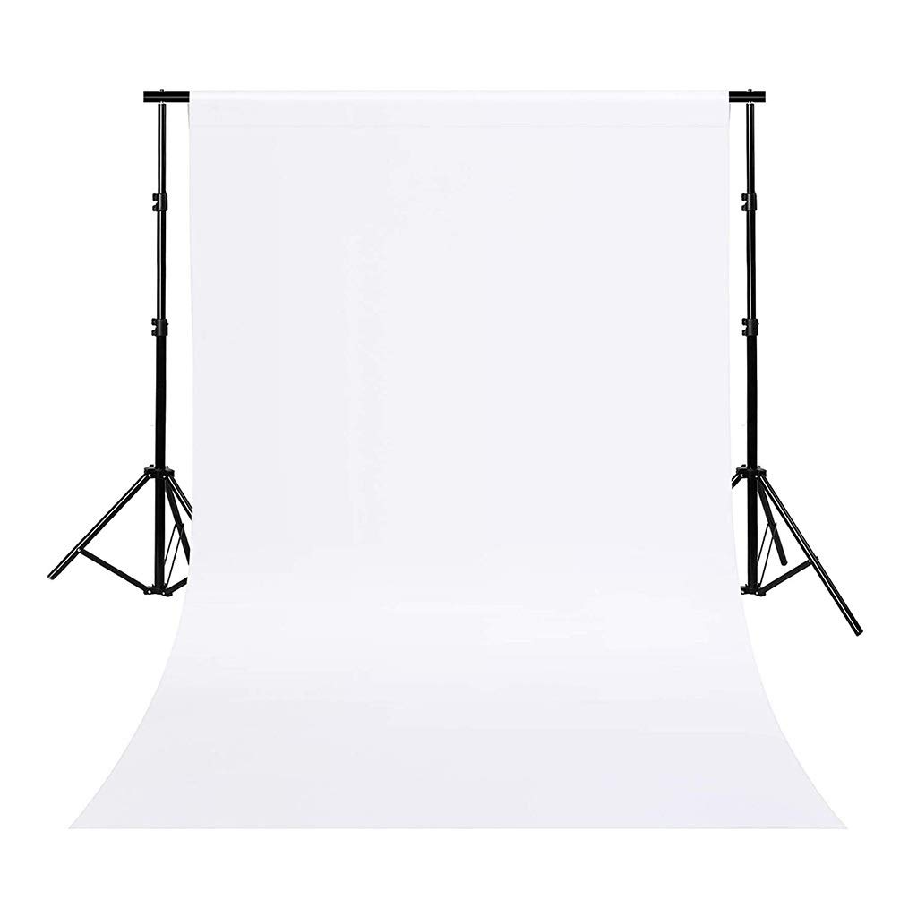Green backdrop background White Photography Backdrop with Stand White Screen Non-Woven Fabric Chromakey with Adjustable Stand for Studio Props Photo Booth YouTube (Size : 3x4cm/10x13ft)