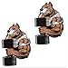 SkinoEu® 2 x Autocollant Drôles Stickers Pitbull Fitness Muscles pour Moto Fenêtre de Voiture Porte Casque de Scooter Vélo Tuning Idée Cadeau B 156