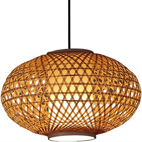 Luminaire suspendu tressé E27 plafonnier osier vintage
