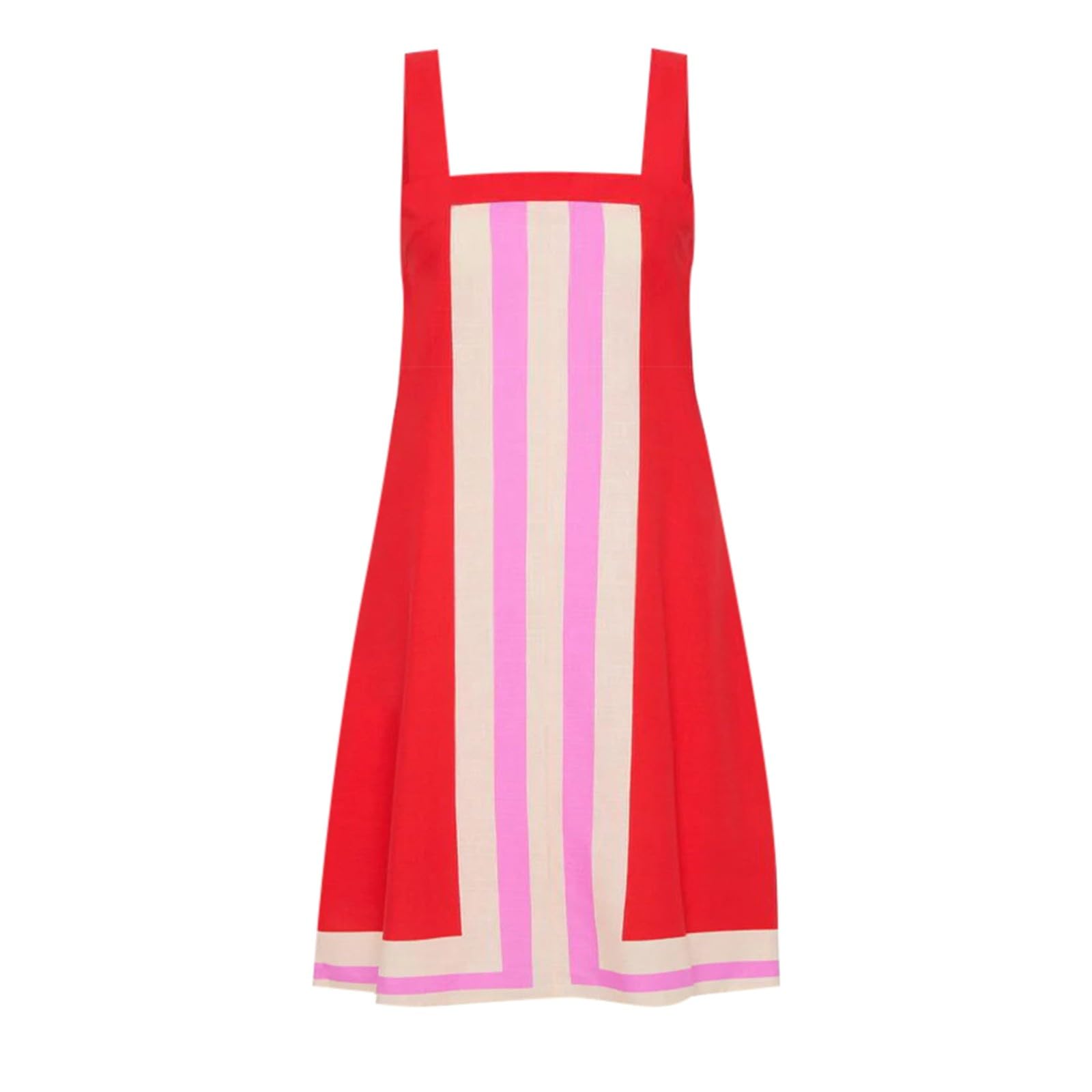 Plus Size Dress–Robe Longue décontractée à Bretelles Spaghetti pour Femme idéale Vacances Plage détente et vêtement Tendance et Confortable pour Femmes