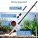 AQQA Gravel Vacuum for Aquarium Siphon - Adjustable Flow Fish Tank Cleaner with Handle, Manual Siphon Pump Water Changer Sand Rock Suction Cleaner, Upgraded Hard Hose with Threaded Connection (L)