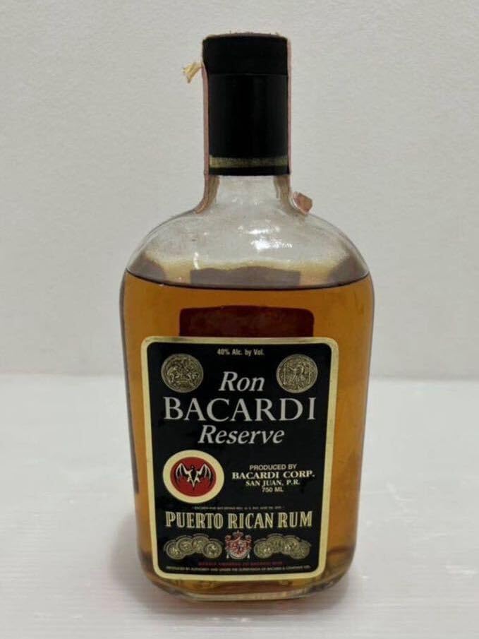 Amazon.co.jp: Dハ 1109d7 未開栓 バカルディ リザーブ Ron BACARDI 