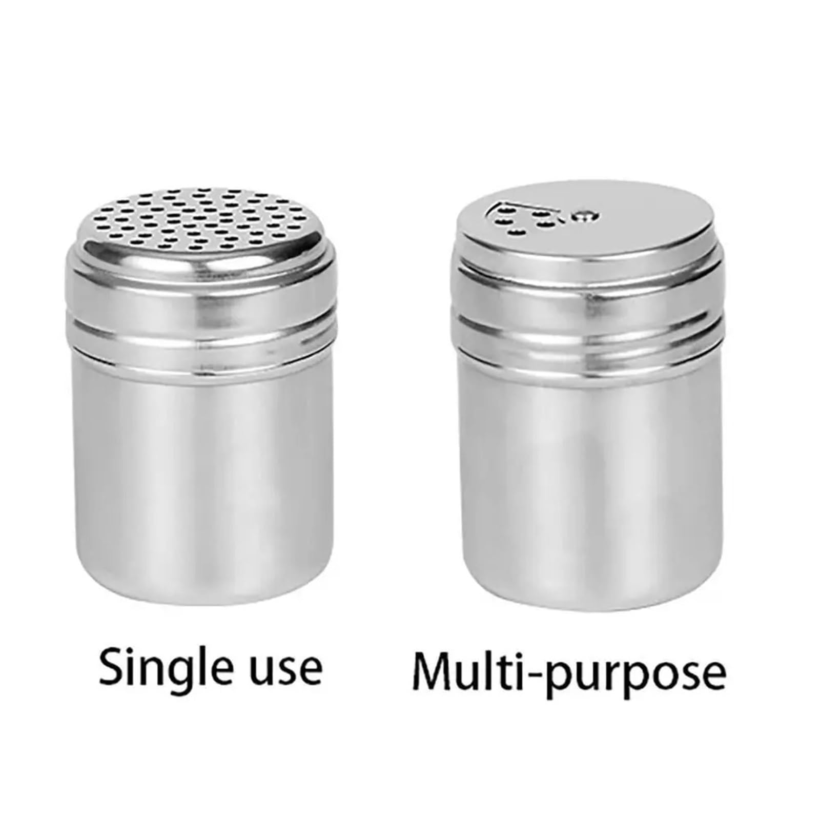 Botella de tarro condimento acero inoxidable multiusos 3 piezas Para Casa | Tapa giratoria for especias, pimentero, tarro de especias, utensilios de cocina(M-Multi-purpose)