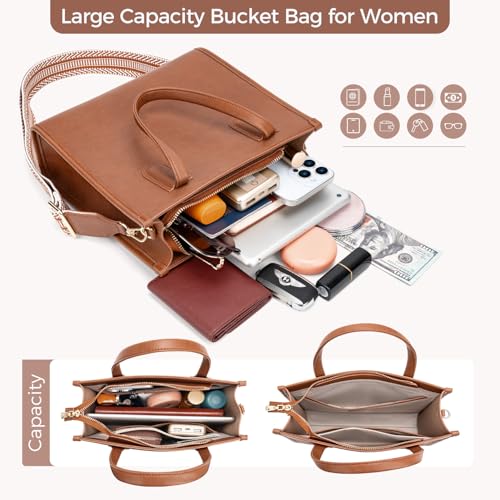 Peacocktion Purses and Handbags for Women Crossbody Top Handle Satchel Bags Tote Bag with Wide Strap for Ladies2