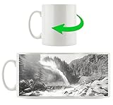 Fassungsvermögen: 300ml Die Krimmler Wasserfälle im Nationalpark Salzburg Kunst Kohle Effekt, Motivtasse aus weißem Keramik 300ml, Tolle Geschenkidee zu jedem Anlass. Ihr neuer Lieblingsbecher für Kaffe, Tee und Heißgetränke
