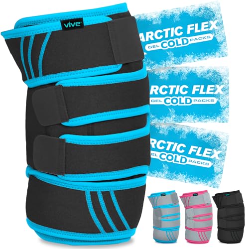 Vive Knee Ice Pack Wrap - Cold/Hot Gel Compression...
