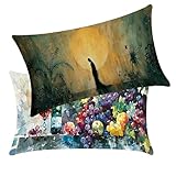 【PFLEGE & WASCHHINWEIS】Maschinenwaschbar bei 30 °C mit mildem Waschmittel. Nicht bleichen, bei niedriger Temperatur trocknen. Kleine Maßabweichungen (1–2 cm) sind durch manuelles Zuschneiden möglich – typisch bei Kissenhüllen 40x40.