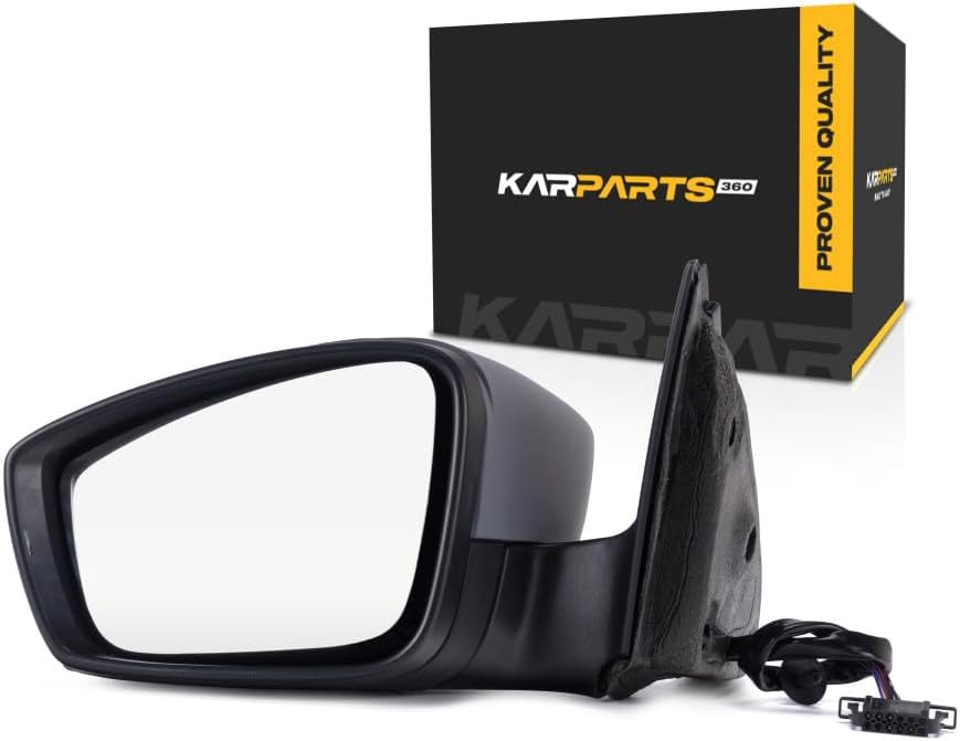 For Volkswagen Jetta 2011-2018 Door Mirror Driver Side | Sedan/Hybrid | Power | Heated | w/Signal Light | Replacement For 5C7857507AD | VW1320146