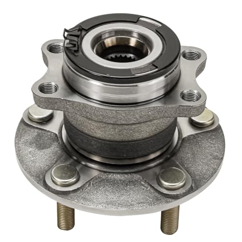 Image of Detroit Axle - AWD Pair Rear Wheel Bearing and Hub Assembly for 2008-2015 Mitsubishi Lancer, 2007-2013 Outlander 5 Lugs w /ABS, 2008 2009 2010 2011 2012 2013 BR930866