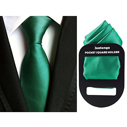 Lot 6 Pcs Mens Ties with 6 Matching Pocket Squares Mens Classic Ties Set Necktie Neck Ties with Gift Box Packing (Multicolored -06)