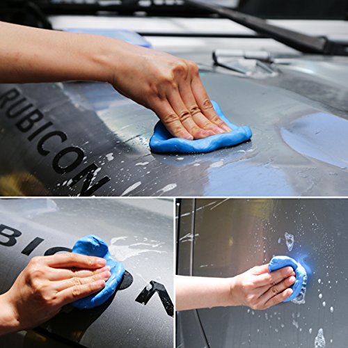Car Clay Bar Auto Detailing Clay 4pcsx100g Wash Cleaner Auto Wash Clay Bar Glass and Vehicles Magic Car Clean Clay Bar with Towel Included - Thumbnail 3
