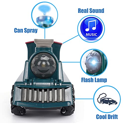 Train Toys For 3 Year Olds Yf-Tow Toy Train Electric Train With Smoke, Lights & Sounds,Rechargeable Battery，Birthday Gifts For 3 4 5 Year Old Boys (Red) #TOP1