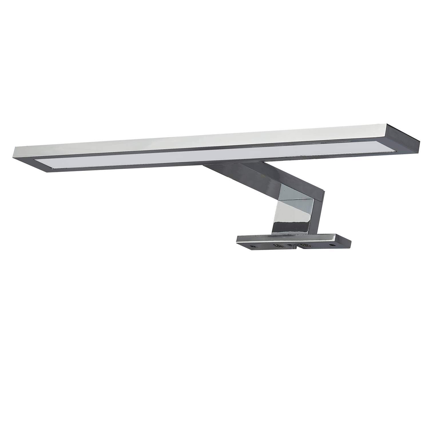 LED Spiegelleuchte 740mm neutralweiß 230V aus Aluminium verchromt - IP44 für Bad, Badezimmer Spiegellampe Spiegelschrank-Lampe Schrankleuchte Schminklicht