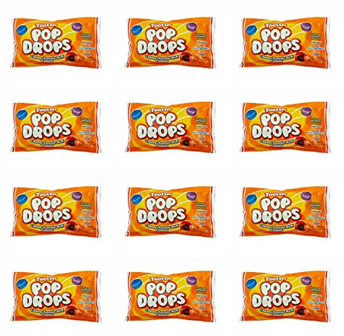 Tootsie Roll Pop Drops Candy Lollipop Suckers Without The Stick In Classic Assorted Fruit Flavors Bulk Value Pack In Resealable Bag - 12 Count Of Individually Wrapped 2.25 Oz Packs (1.68 Lbs) #TOP8
