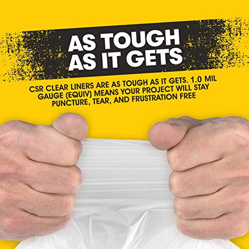 7-10 Gallon Clear Trash Bags - (Huge 500 Pack) - 24' x 23' - 1.0 MIL (Equivalent) - CSR SERIES - Premium Liners High Quality Clear Garbage Bags for Recycling, Bathroom, Office, Kitchen - Image 2