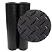 Rubber-Cal Diamond Plate Rubber Flooring Rolls, 1/8-Inch x 4 x 8-Feet, Black