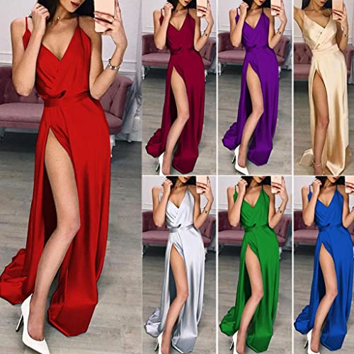 Summer Fashion Silky Irregular High Waist Sexy V-Neck