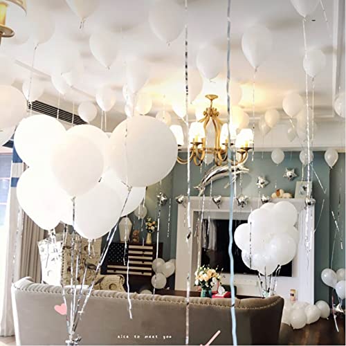 Image of 5 inch White Latex Balloons, 100 pcs Mini Thick Party Balloons for Birthday Wedding Baby Shower Decorations(White)