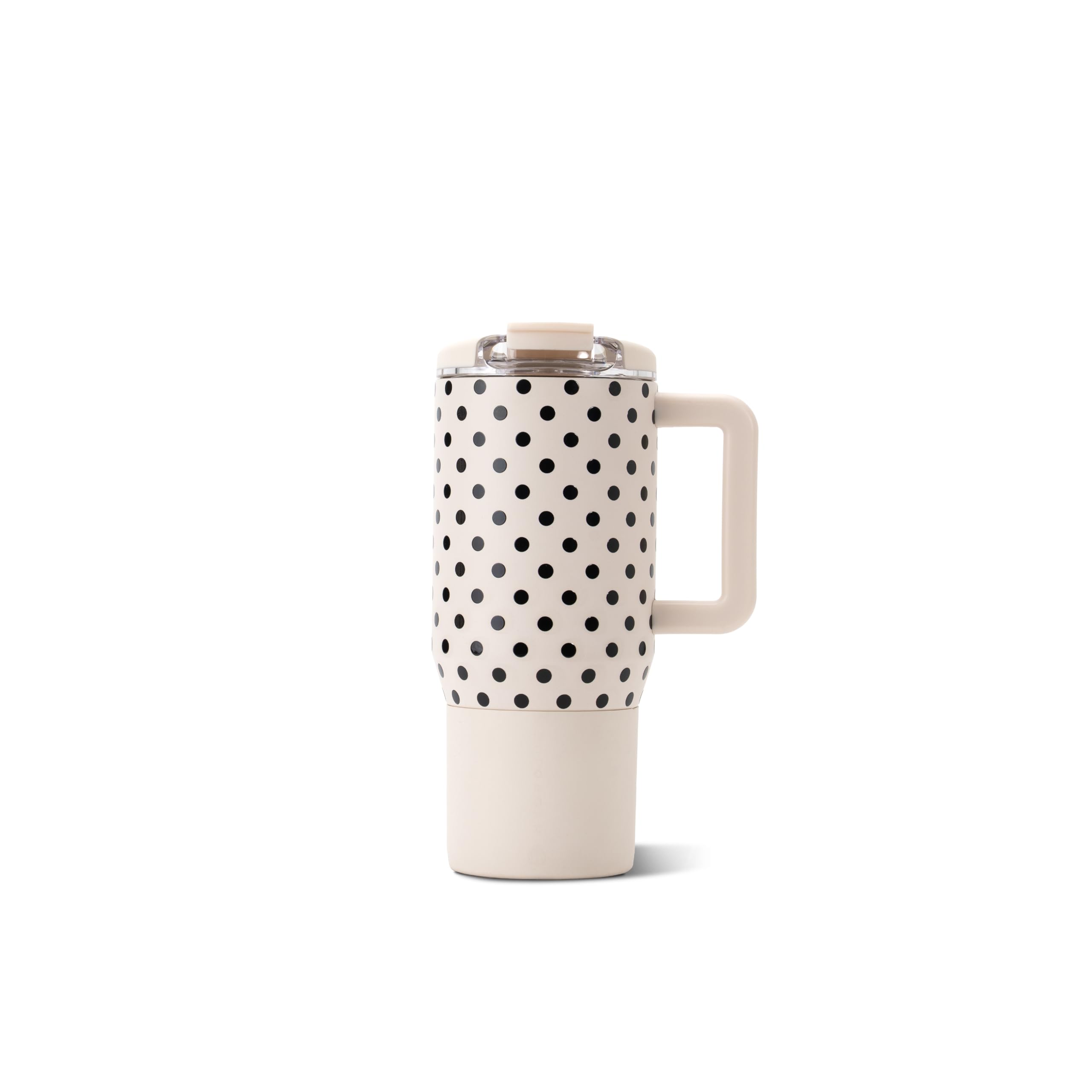 Coffee Traveler 20oz Ceramic-Lined Mug with Handle, French Vanilla