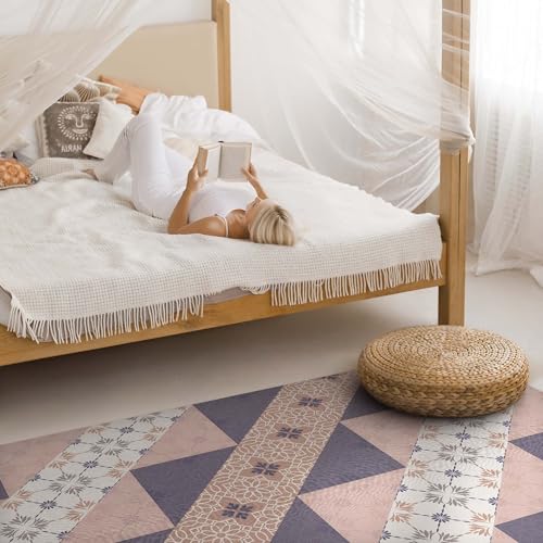 Tapis en vinyle PVC maison deco rectangle 80x120 cm pour sol intérieur - 4