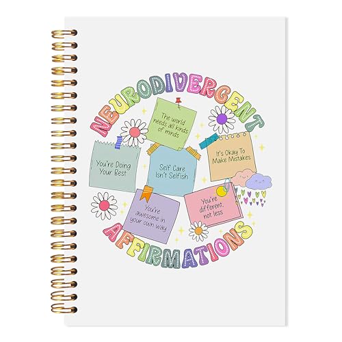 Carnet à spirales neurodiversity pour la santé mentale et l'autisme