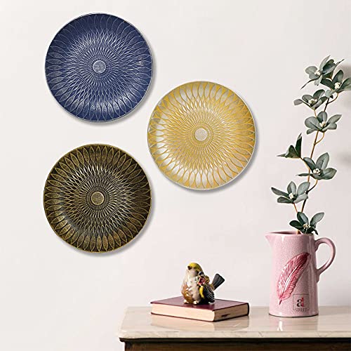 Image of Art Street Multicolor Set of 3 MDF Decorative Wall Plates,Wall Decor Plates for Home & Office Decoration -Size-7.5x7.5 Inches