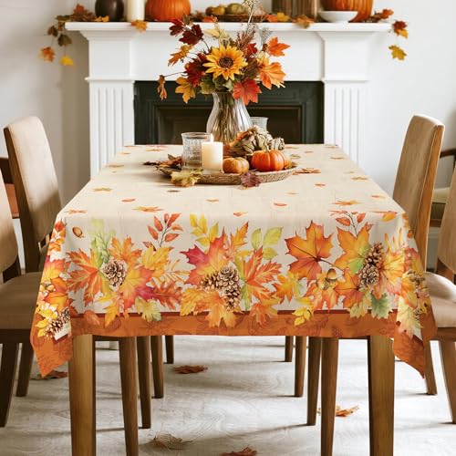 Nappe antitache et lavable 152x264cm pour simplifier les repas de fête - 5
