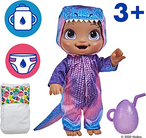 Muñeca Baby Alive Dino Cuties Tyrannosaurus con accesorios miniatura 5