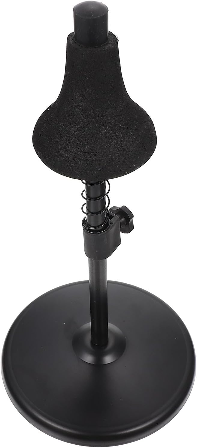 ARTIBETTER Iron Trumpet Stand Musical Instrument Display Holder for Flugelhorn Small Size Brass Instrument Storage Rack Suitable for Band and Orchestra Use