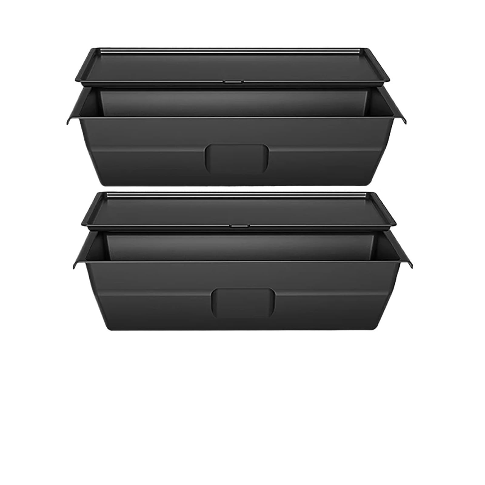 HLJNLVBN Car Interior Sticker For Tesla For Model For Y For Juniper 2025 Under Seat Storage Box Car Interior Drawer Type Organizer(Front-ABS 2PIECES)
