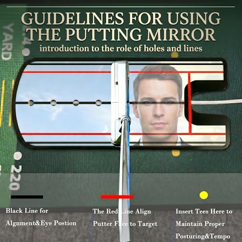 Golf Putting Mat with Mirror