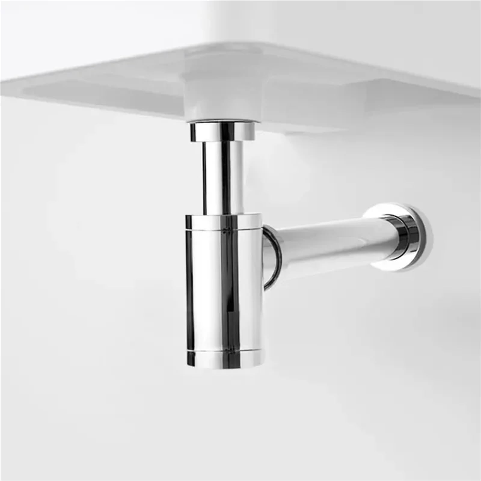 Badezimmer Waschbecken Flasche Falle Pop Up Abflussstopfen mit Überlauf Abfluss Kit Siphon(No Drain-1)