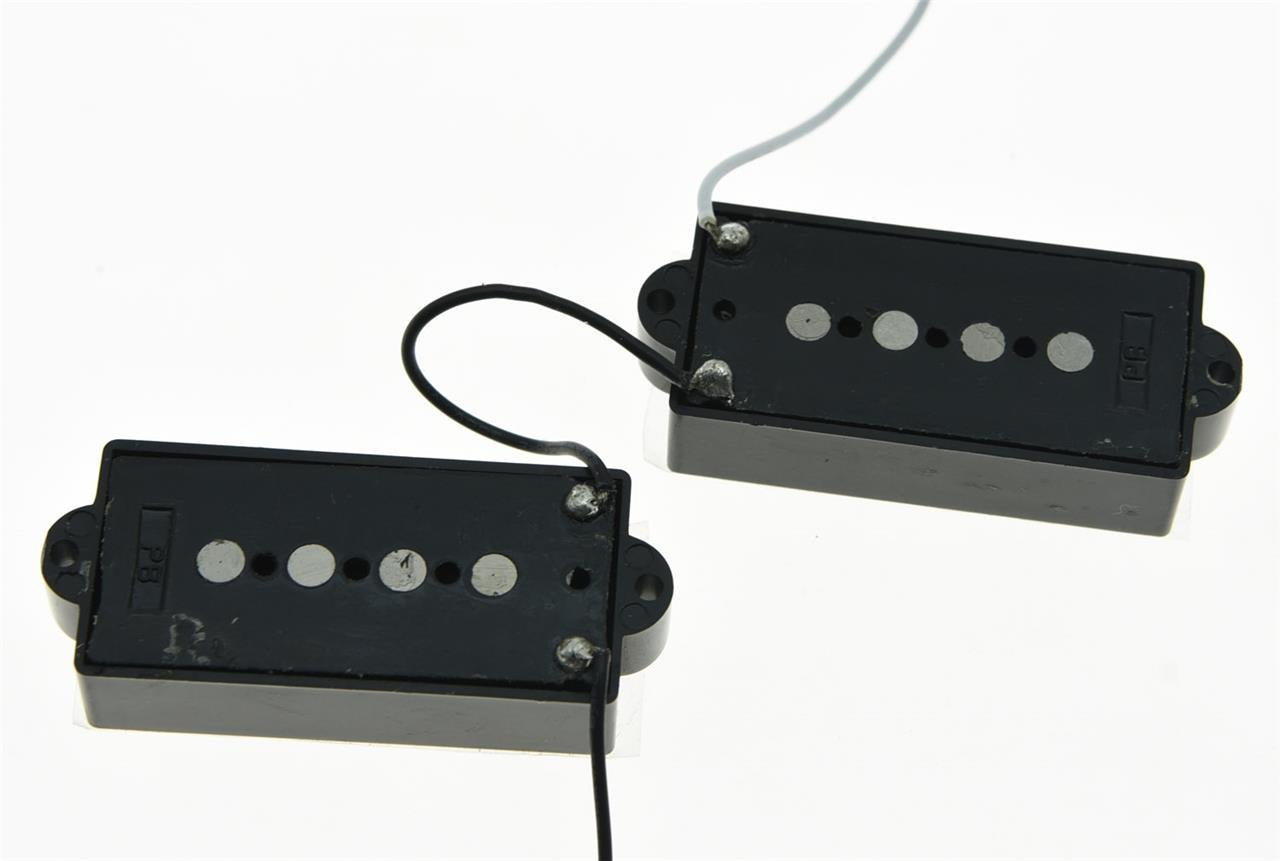 KAISH Czarne 4-strunowe przetworniki basowe Alnico V Vintage Sound P Bass Pickup do precyzyjnej gitary basowej P