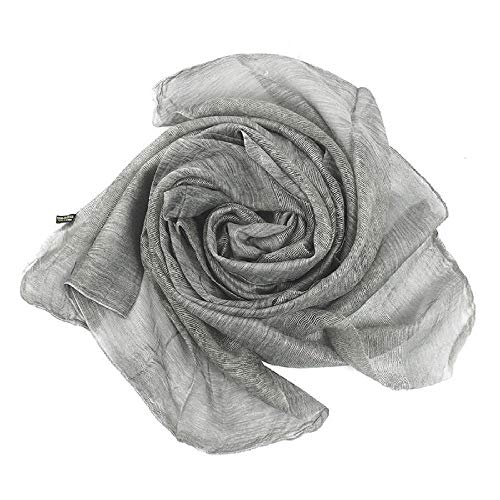 giyiohok pañuelo mujer seda Otoño e invierno nuevo estilo lana litera viento bufanda retro-Gris_El 180 * 80cm