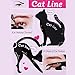 Everpert Cat Eyeliner Stencil Maquillaje modelos de cejas tarjeta de plantilla de sello 2pcs / Set