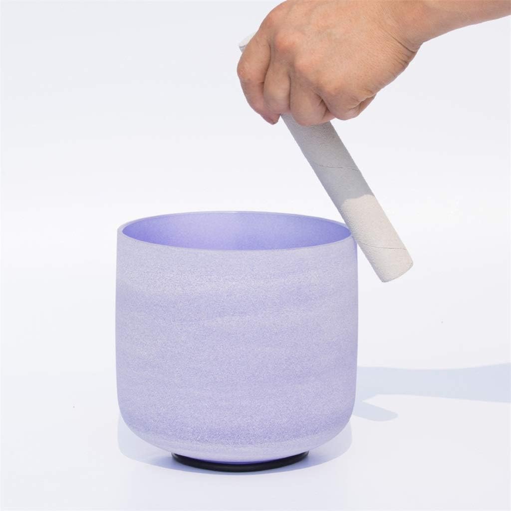 7 Inch B Crown 440hz 432hz Color Inside Quartz Crystal Singing Bowl(7B432)