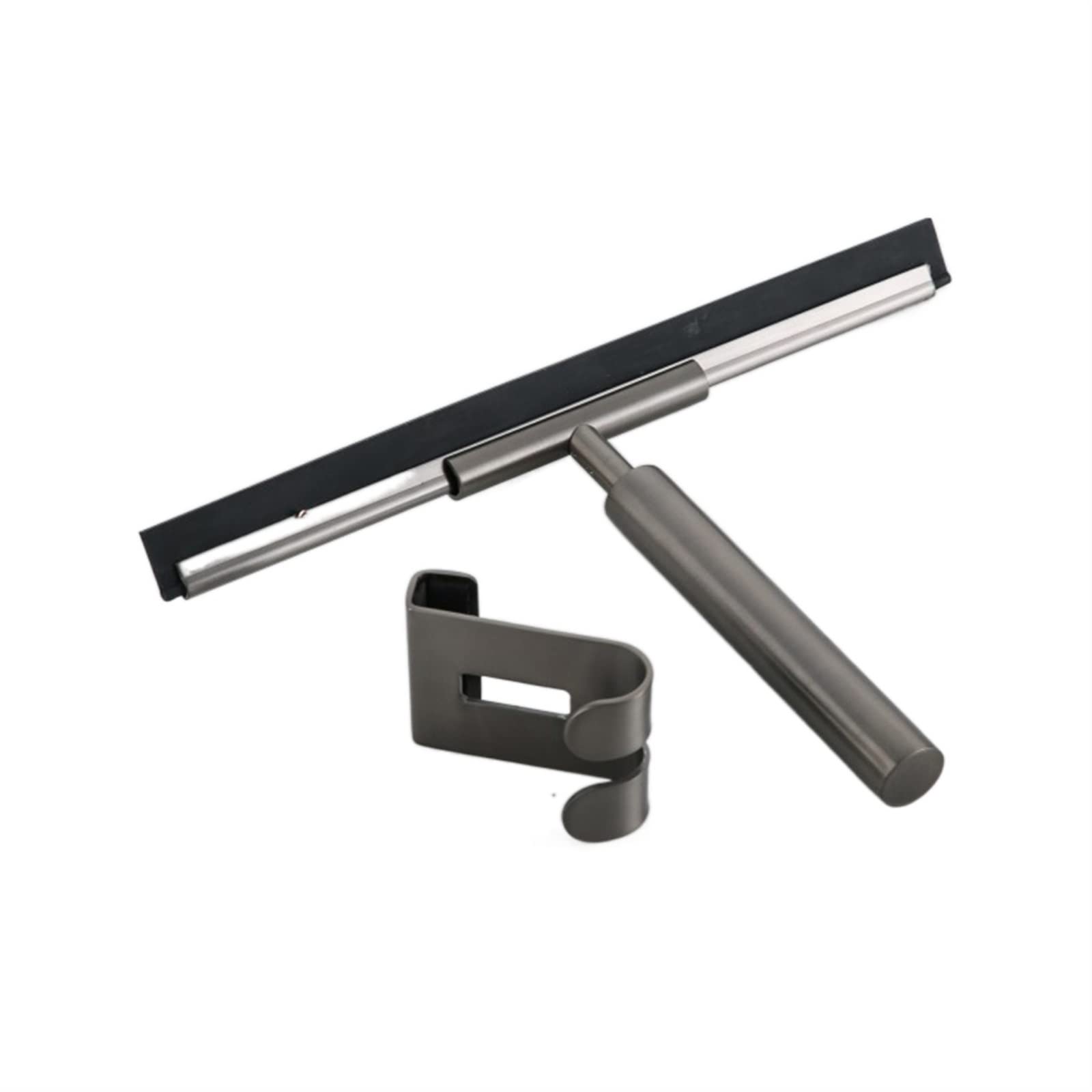 Fgjsfhrdtu Chrome Multicolor Silicone Squeegee With Steel Handle For Glass Floor(Chrome)