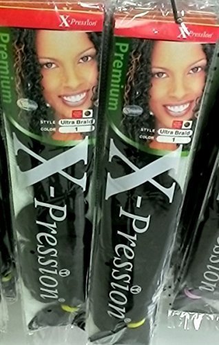 African Hair X-pression Braiding Black #1 by X-pression