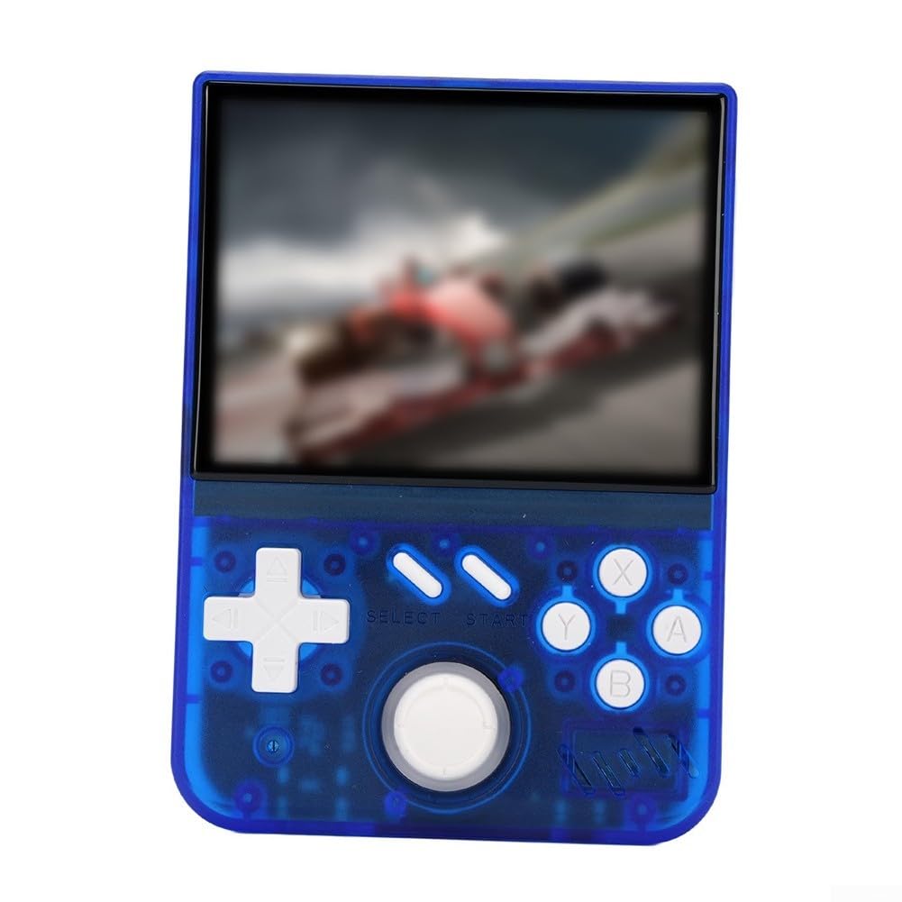 Console de jeu portable rétro portable écran 3D 3,5 pouces Mémoire extensible ABS léger plusieurs couleurs pour les jeux de voyage (A)