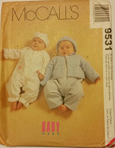 Mccall's 9531 Baby West Knit Infant Romper/ Jacket/ Hat