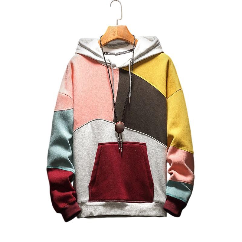 Sweat à capuche homme coupe ample et manches longues style casual - 5