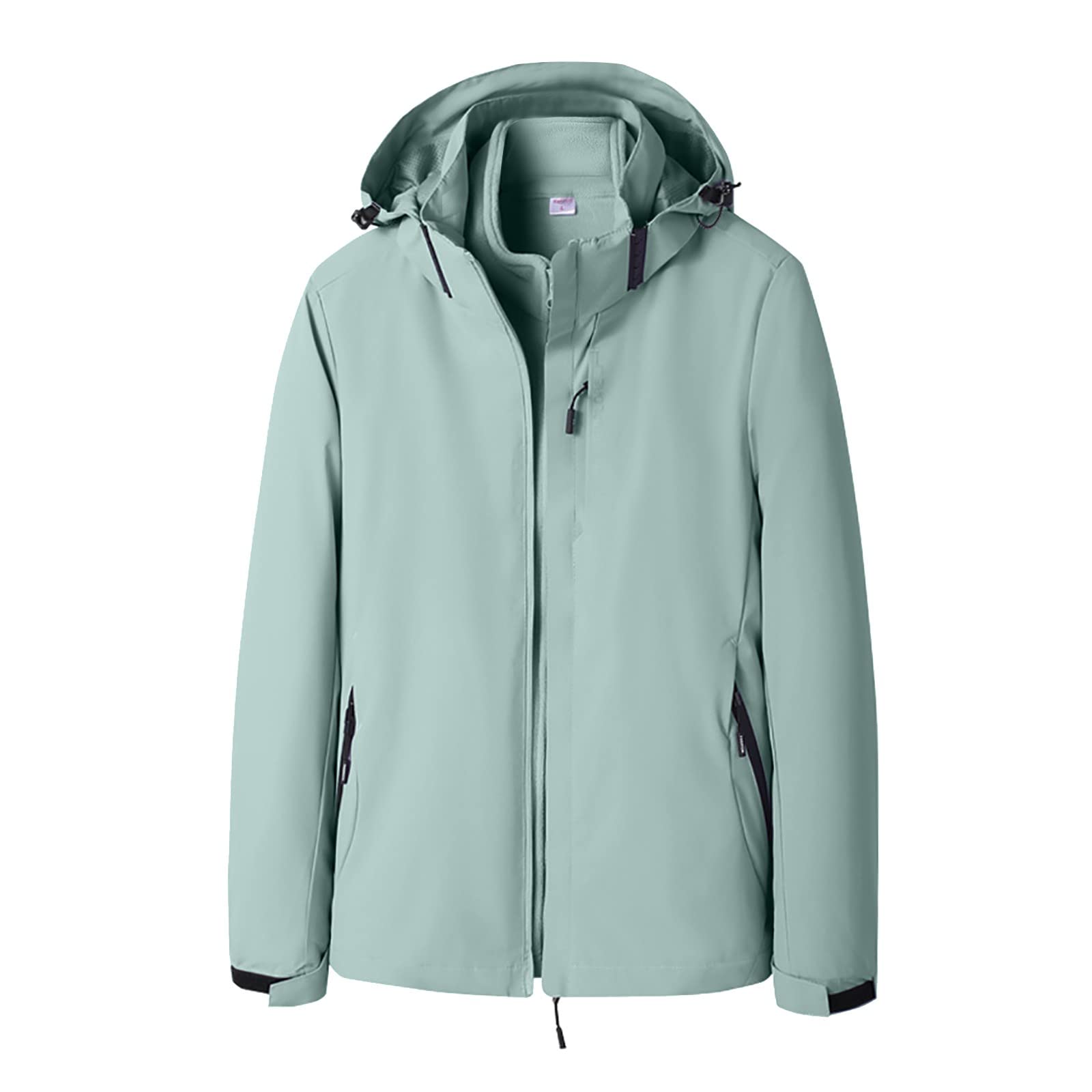 Giacca da Tuta Alpinismo Caldo Antivento in Pile Traspirante Esterno Donna Giubbotto Giardini Trekking Running Pioggia Tecnica Antipioggia Impermeabile Montagna Estiva Lungo A Vento