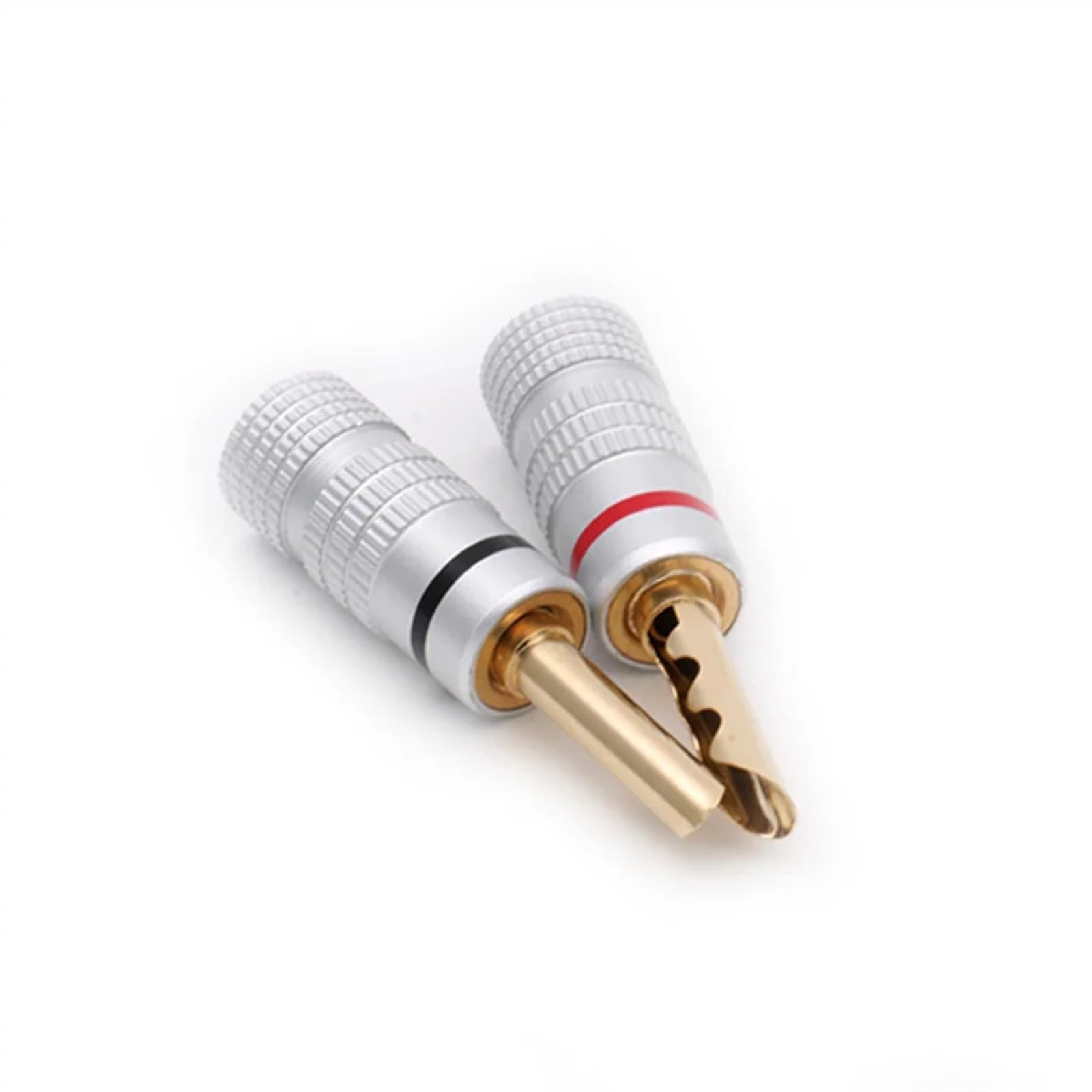 Connecteurs de câble 4mm, 20 pièces, fiche Banane plaquée Or, Noir et Rouge