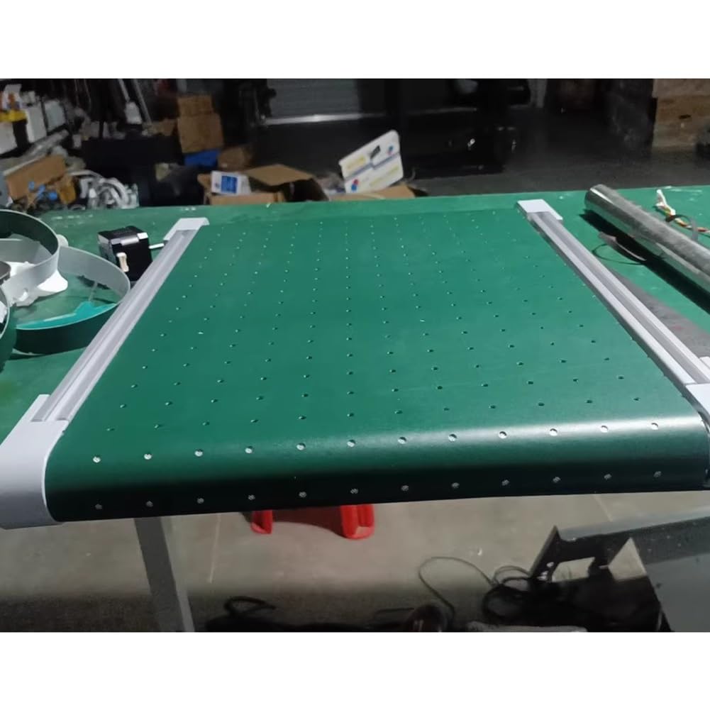 YJEUZCD PVC Conveyor Belt, Lightweight Industrial Transport Belt, Flat Assembly Line Conveyor Feed Belt, Commercial Production Factories Bucket Pulley Belt Material(1.6x49.2 ft)