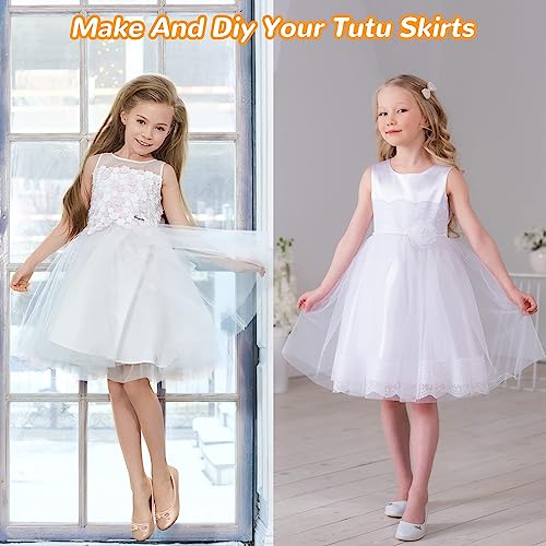 Rotolo di Tulle Bianco Tessuto in tulle bianco 15