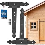 Photo Gallery kotarbau® set di 2 ganci a croce da 250 mm, con cerniera a t, rivestimento in polvere Photo Gallery kotarbau® set di 2 ganci a croce da 250 mm, con cerniera a t, rivestimento in polvere